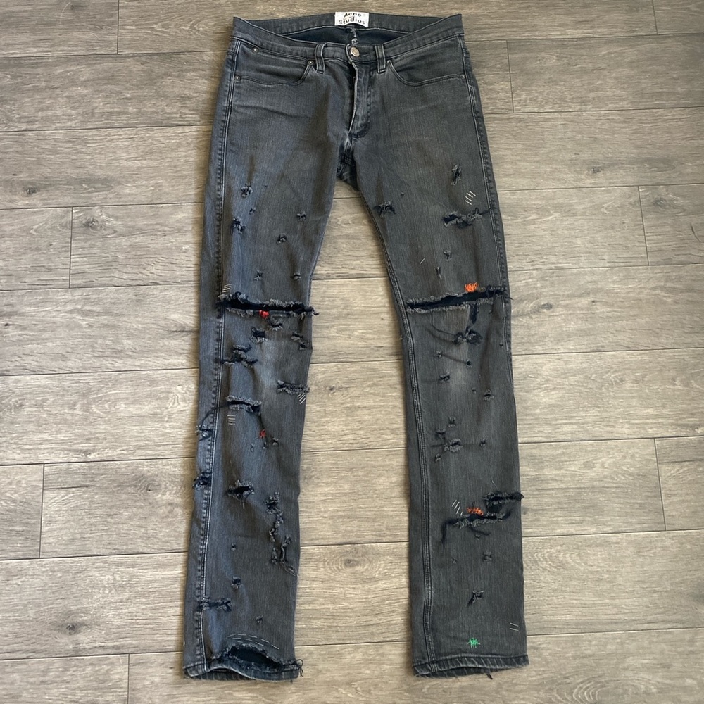 Acne Studios Custom Distressed Jeans